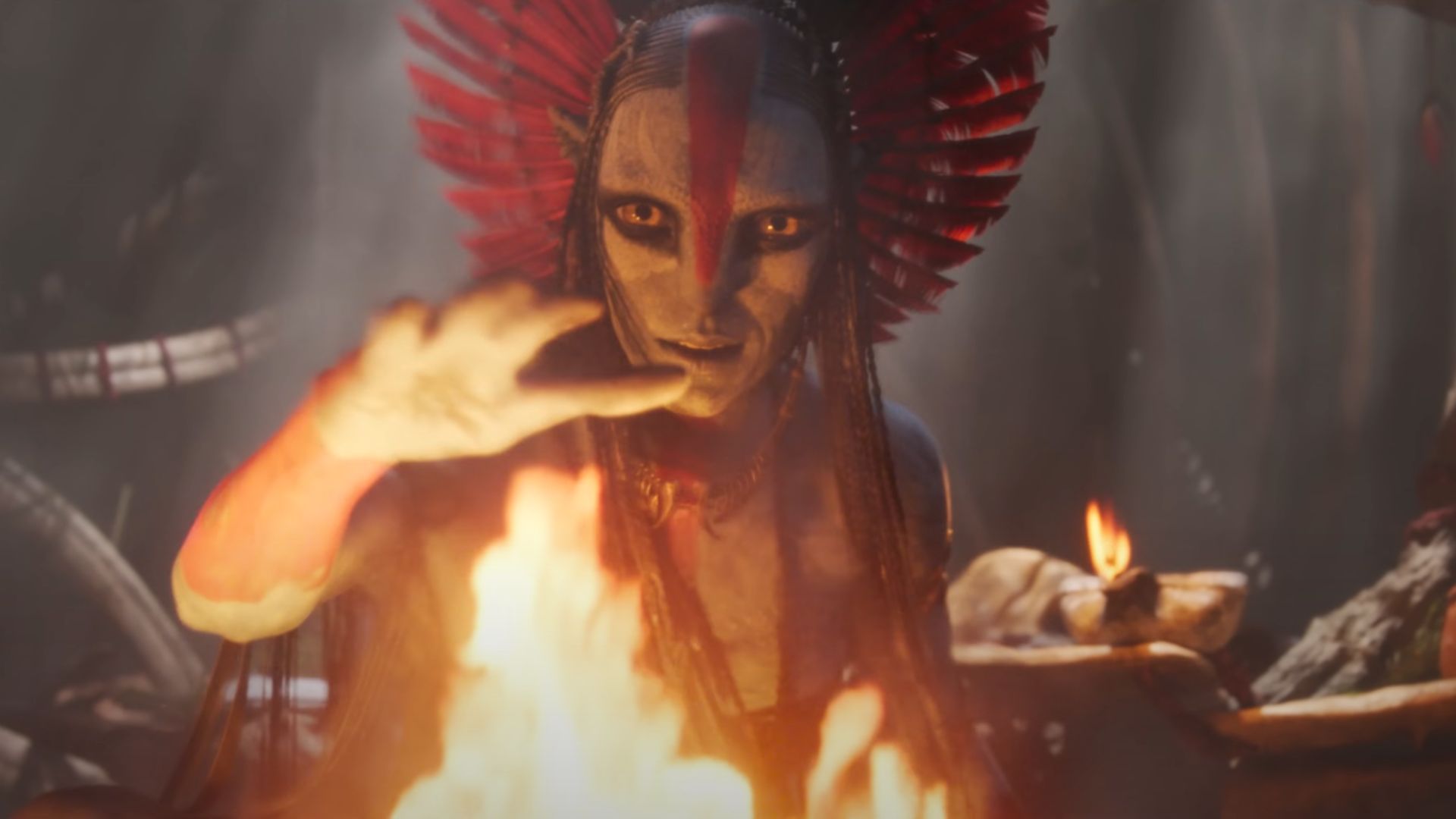 A still from Avatar: Ash and Fire