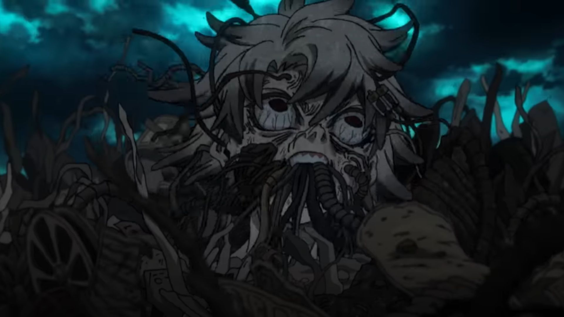 A visual representation of the garbage world in the series (Image Source: Studio BONES)