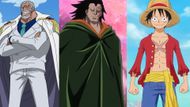 Garp, Dragon, and Luffy as seen in One Piece anime (Image Source: Toei Animation)