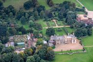 Aerial photograph of Knebworth House, Hertfordshire. (Image via Getty)