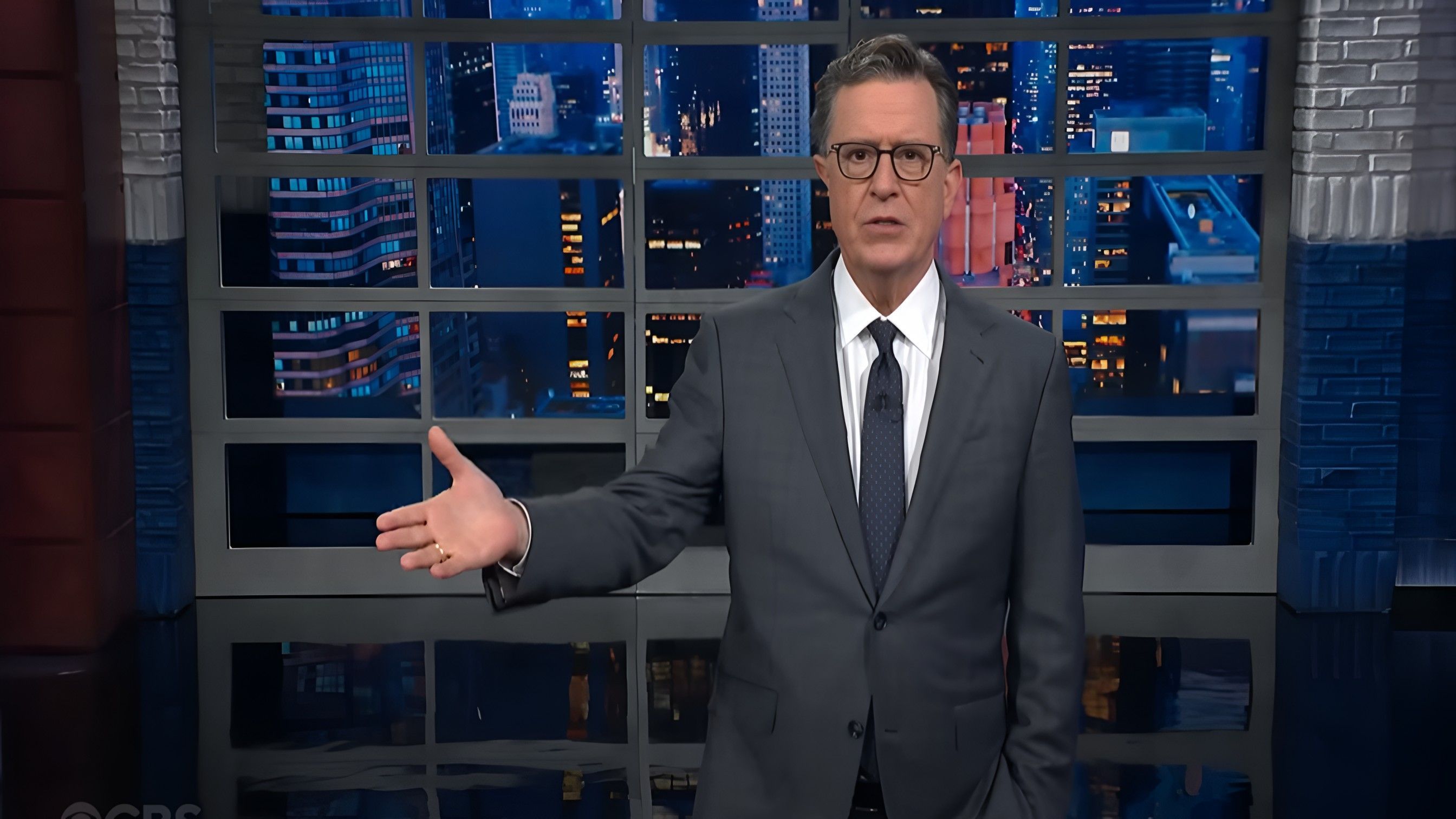 Stephen Colbert ( Image via YouTube / The Late Show with Stephen Colbert )