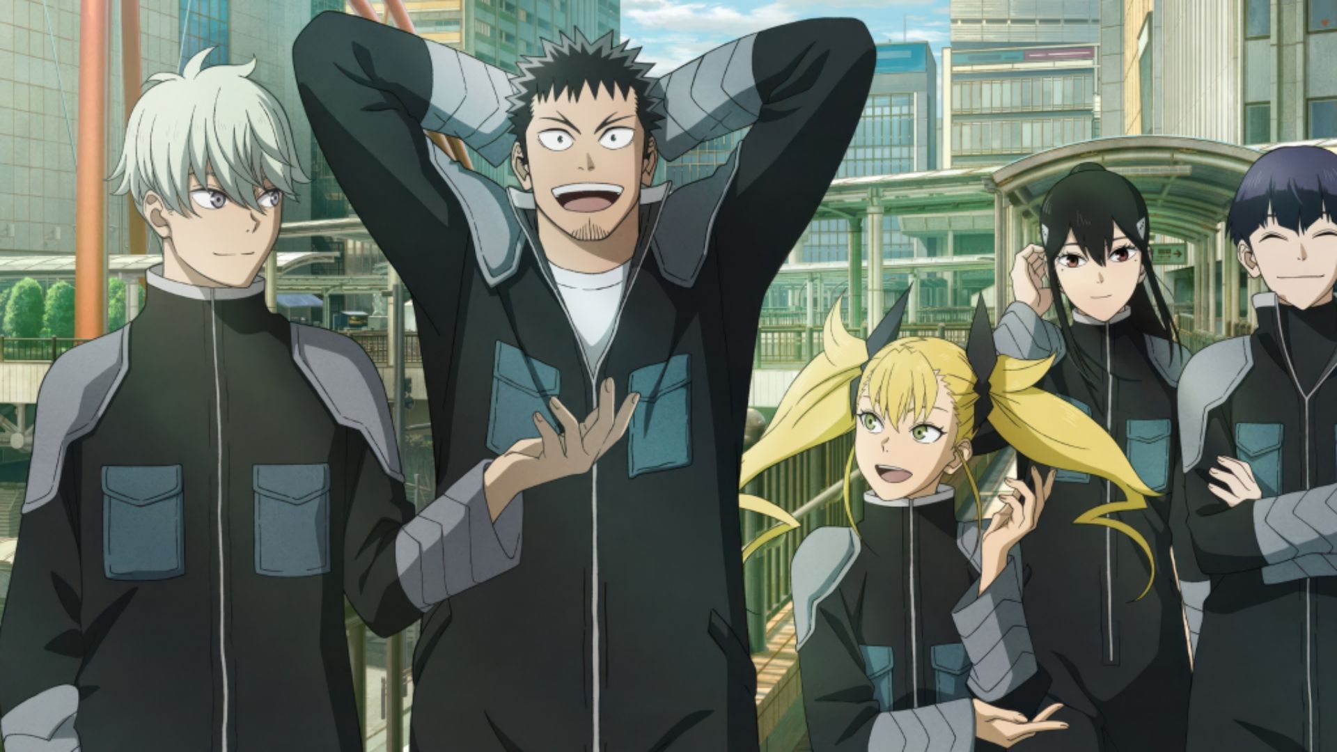 Kafka Hibino, Reno Ichikawa, Mina Ashiro, Soshiro Hoshina, and Kikoru Shinomiya (Image Credits: Production I.G.)