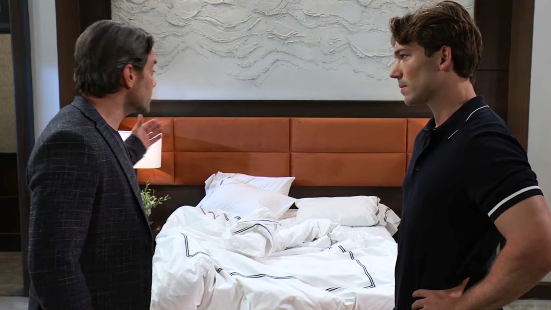 Dante doesn&#039;t buy Michael&#039;s story | Image: ABC