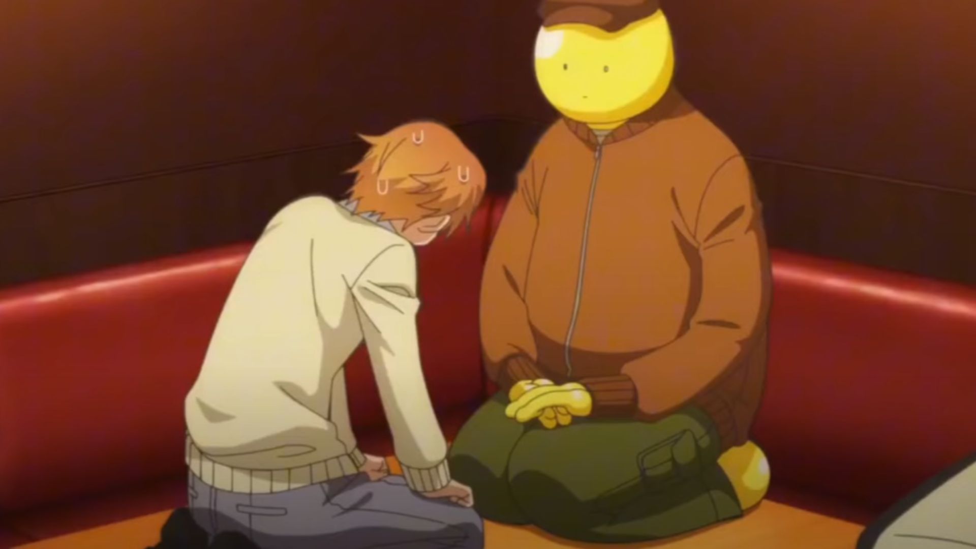 Korosensei and his student (Image Source: Studio Lerche)