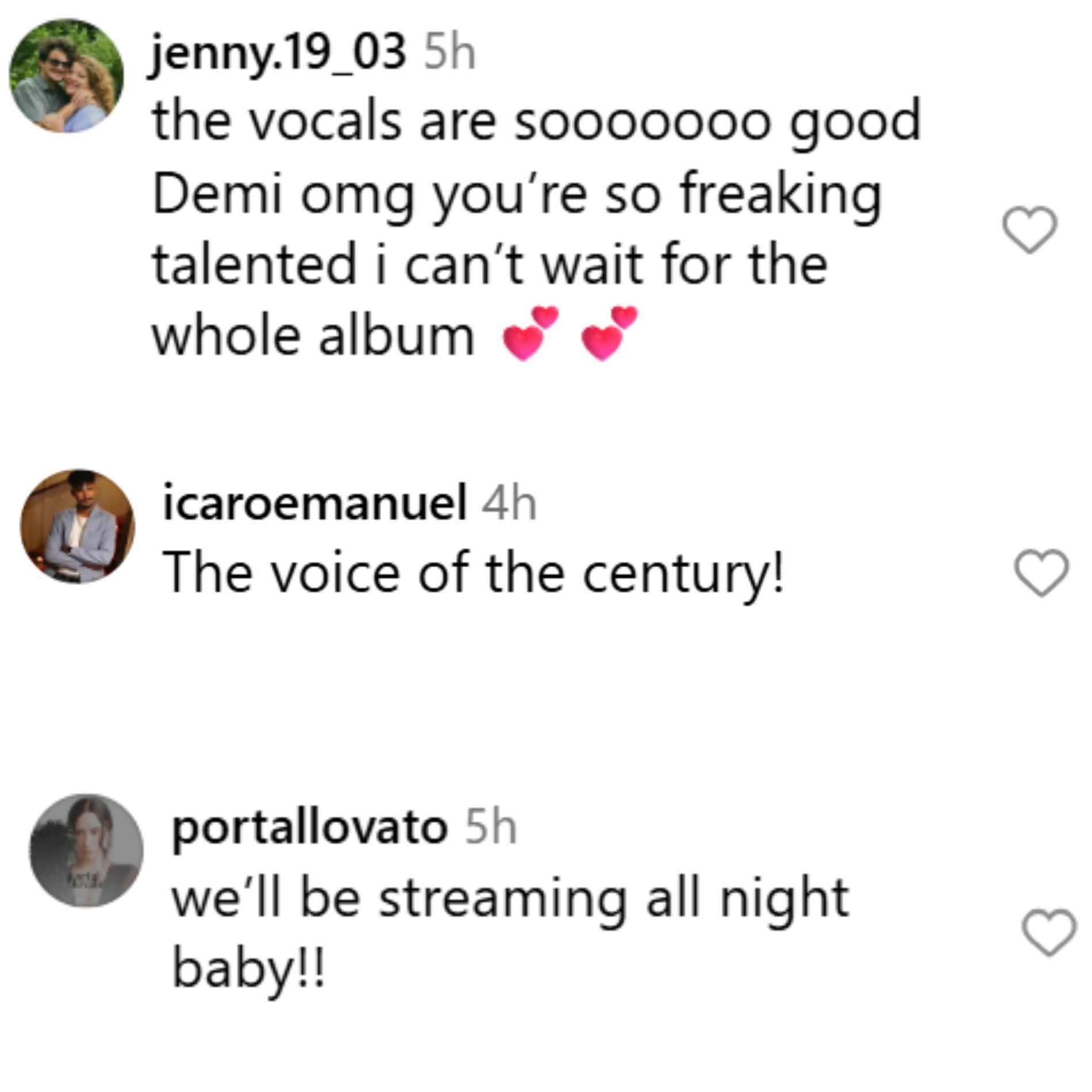 Fans react to Demi&#039;s upcoming song. (Image via Instagram/@ddlovato)