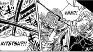 Zoro and St. Nusjuro's Kitetsu clash together (Image Source: VIZ)