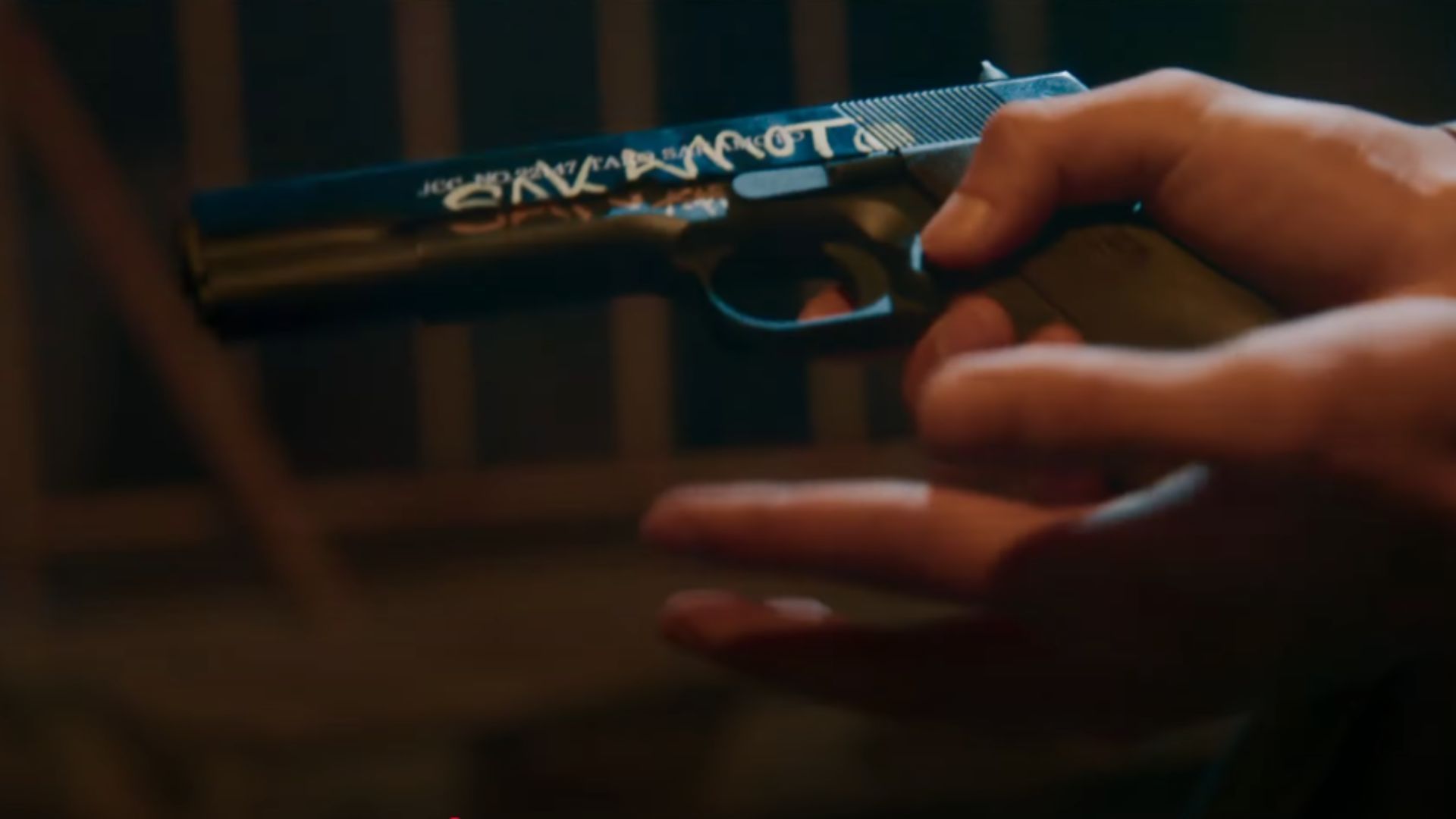 Taro Sakamoto&#039;s personal gun as seen in the teaser (Image Source: CREDEUS)