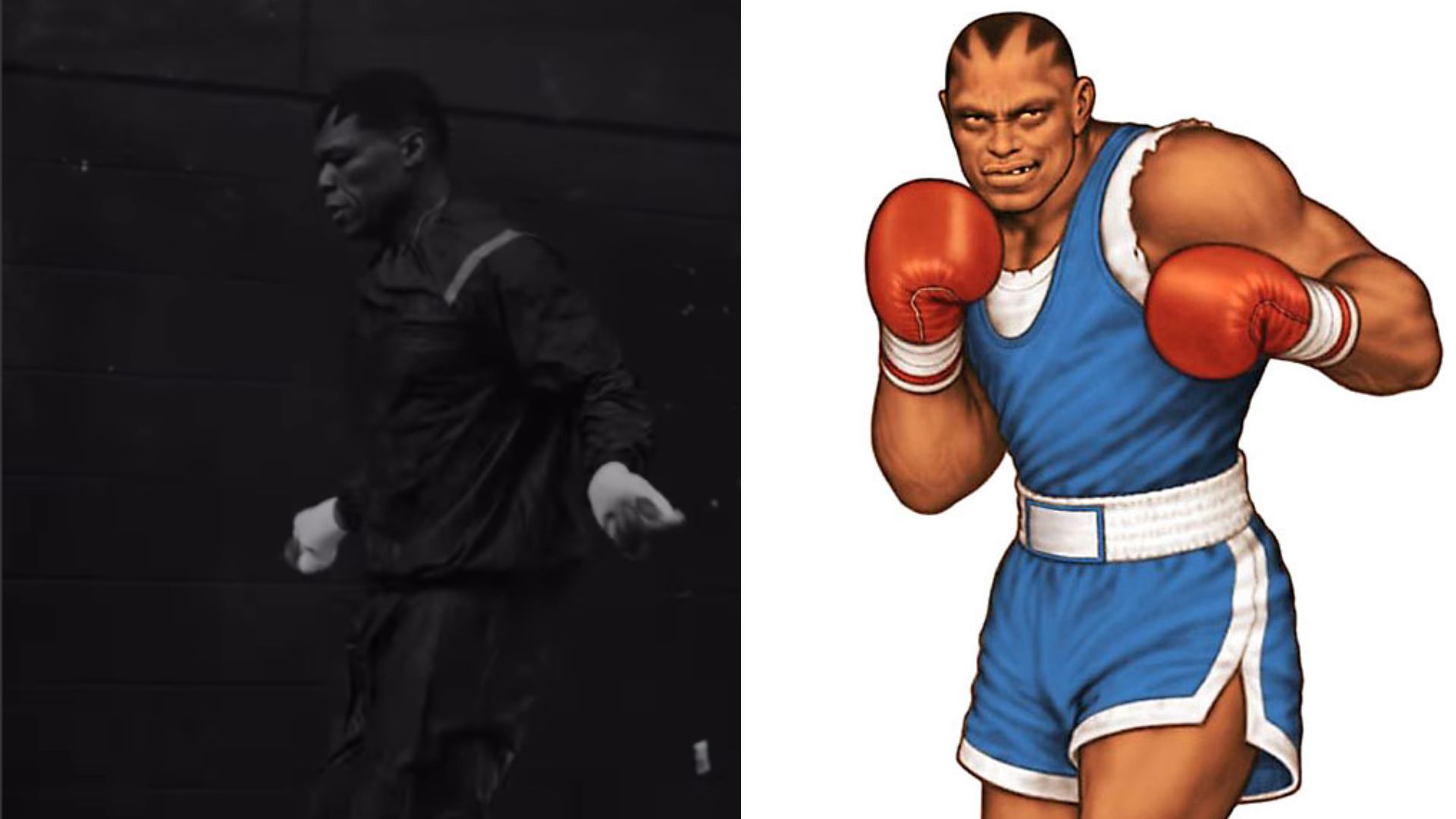 50 Cent as Balrog (Image via Istagram @50Cent, Image via Capcom, Compiled using Canva)