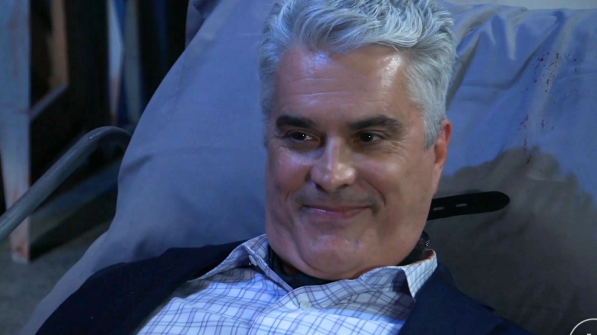 Ric was not happy to wake in Alexis&#039; basement | Image: ABC