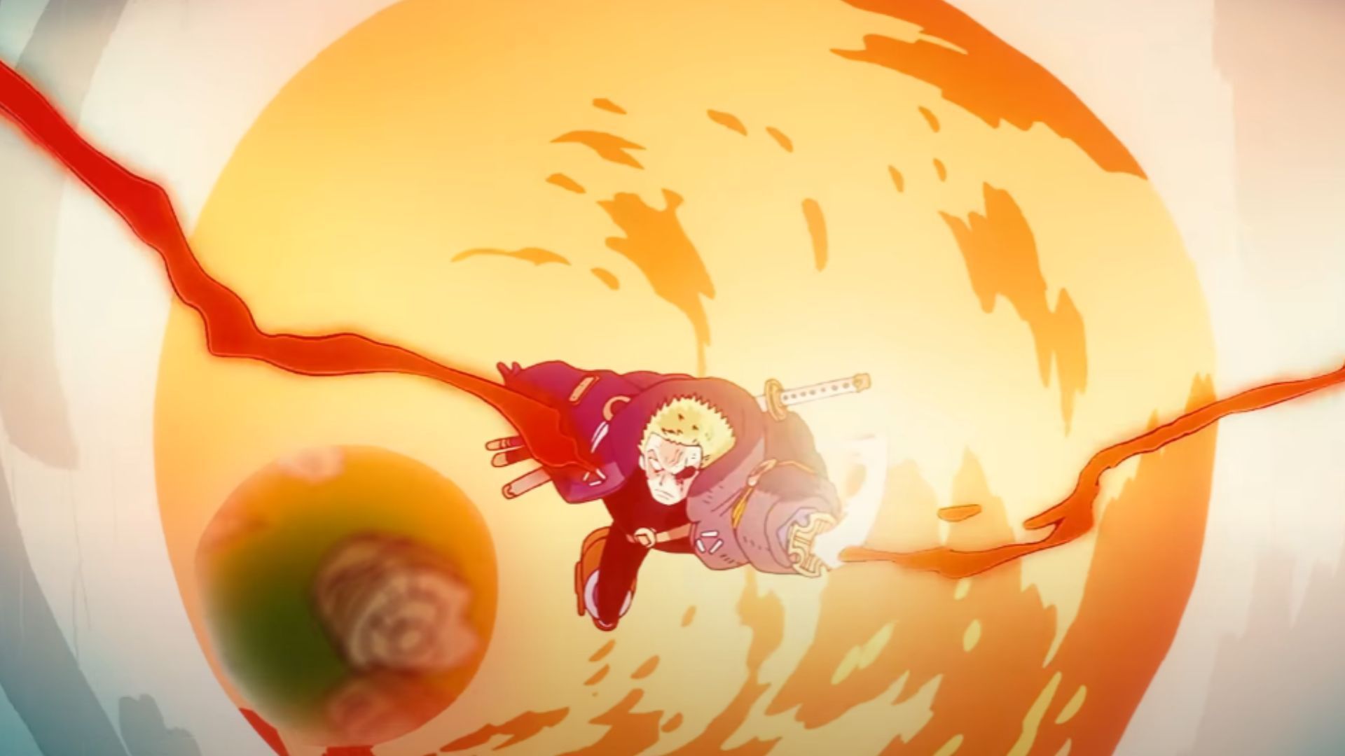 Zoro&#039;s aura in Episode 1144 (Image Source: Toei Animation)