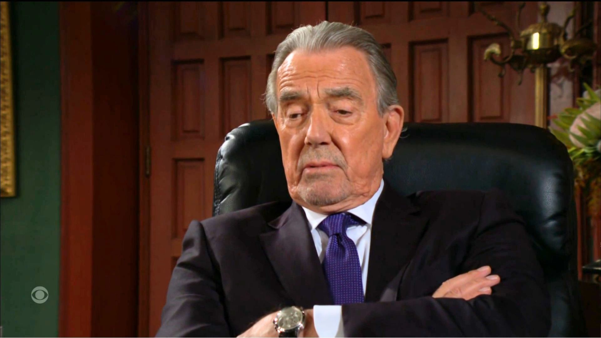 Victor (Eric Braeden) learns he has the upper hand with Cane, Jack, and Billy on The Young and the Restless | Image: CBS