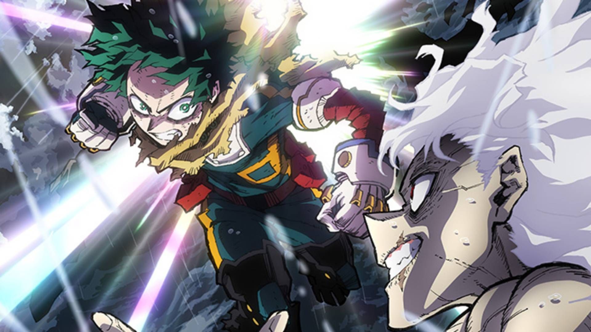 Deku and Shigaraki as seen in anime