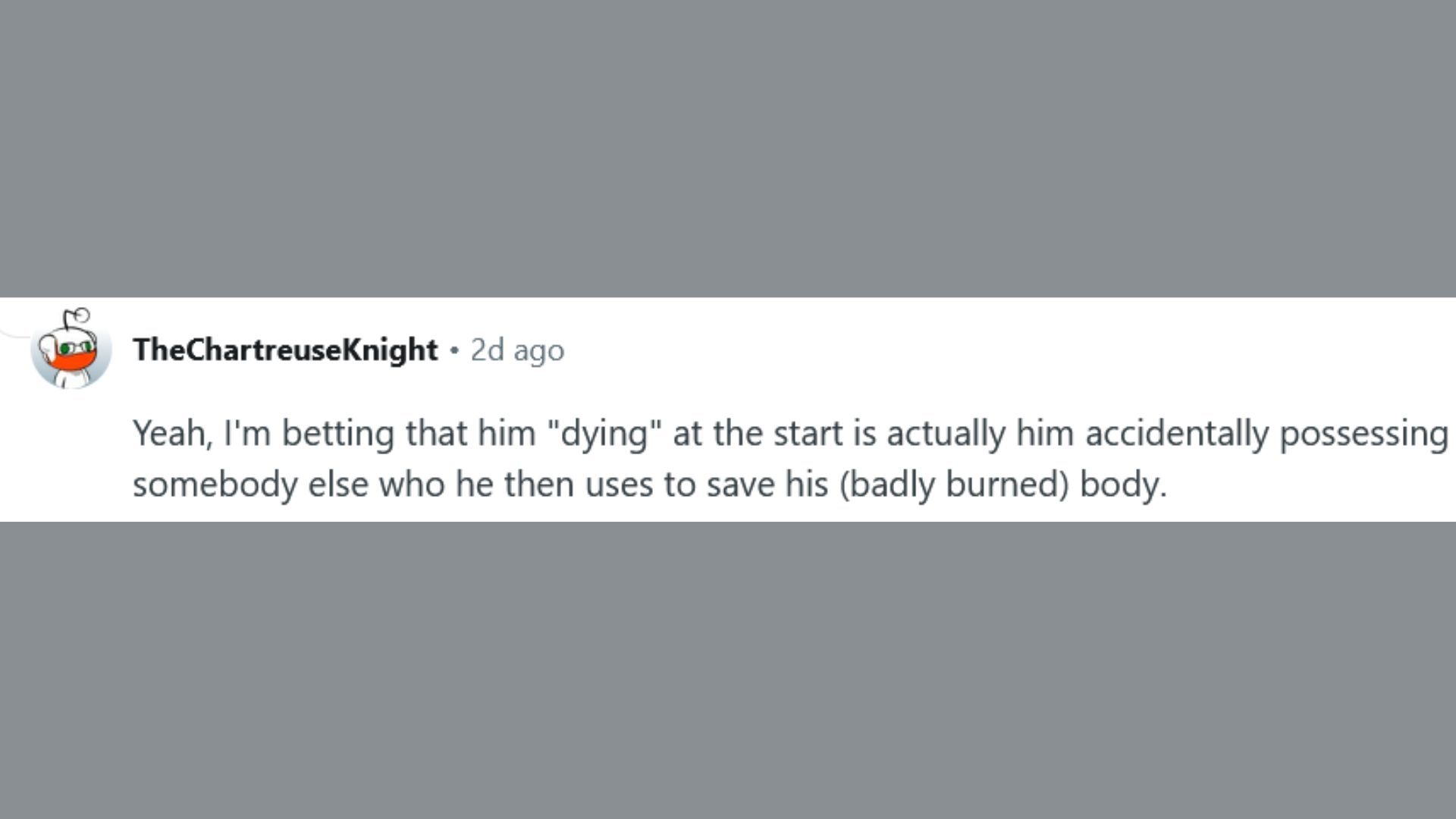 Reddit user TheChartreuseKnight theorizing on Gen V Season 2&#039;s Cipher