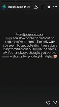 Jack Osbourne blasts Waters (image via @jackosbourne on Instagram)