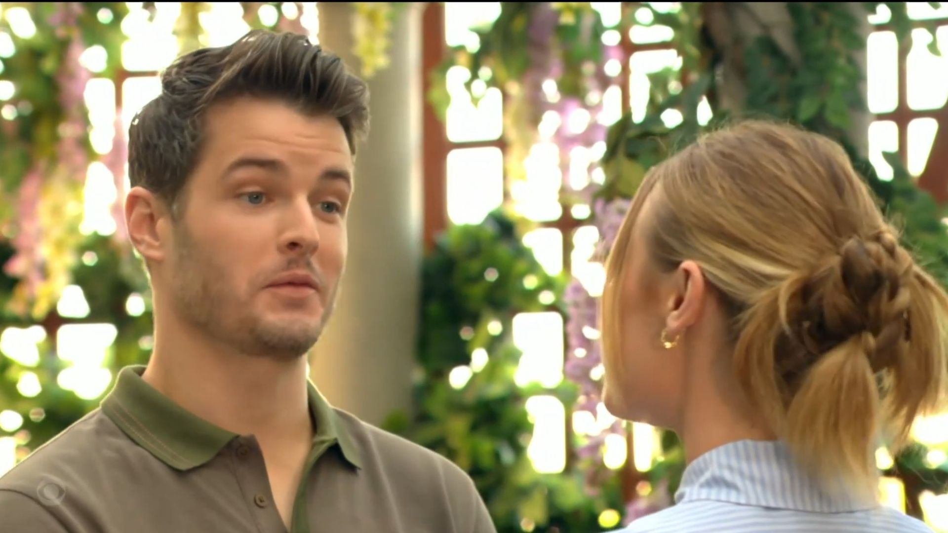 Kyle (Michael Mealor) may want to take a step back from Claire (Hayley Erin) on The Young and the Restless | Image: CBS