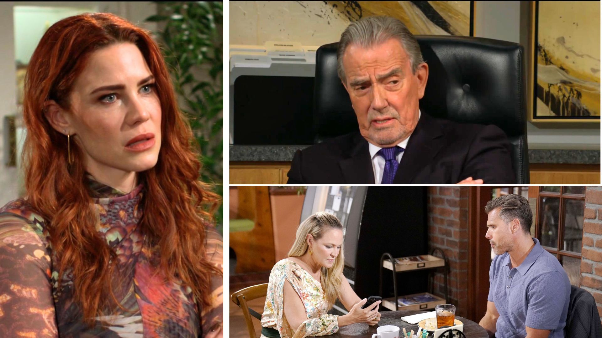 Sally (Courtney Hope) supports her pals, Victor (Eric Braeden) surprises Claire, and Nick (Joshua Morrow) and Sharon (Sharon Case) plan a trip on The Young and the Restless