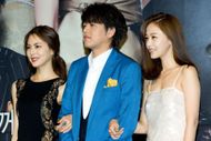 Park Ji-Yoon, Ryu Si-Won and Hong Soo-Hyun attend the press conference to promote Channel A drama "Goodbye My Wife" | Image via: Getty