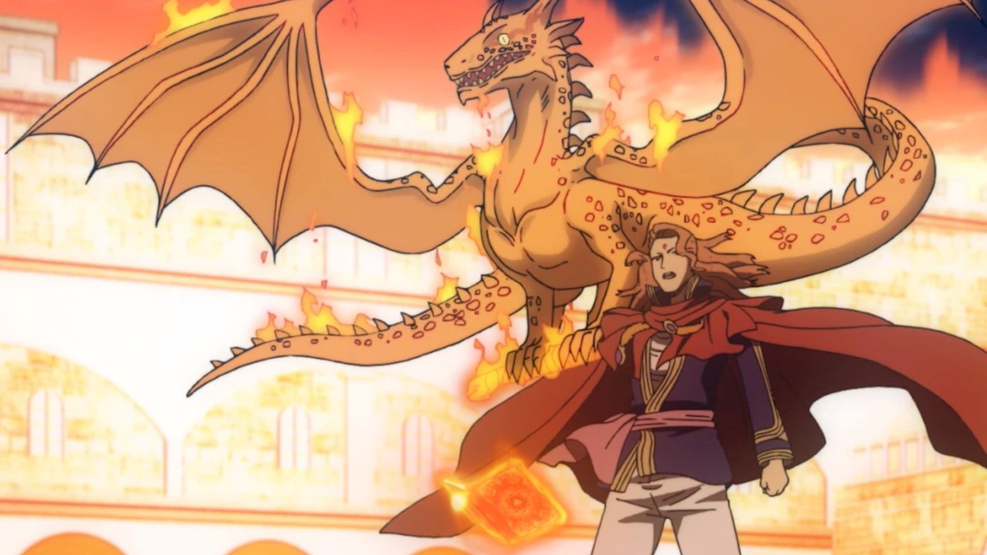 Fuegoleon arriving on the battlefield (Image Credit: Studio Pierrot)
