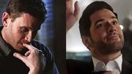 Tom Ellis and Mark Pellegrino as Lucifer (Images via Prime Video and Netflix)