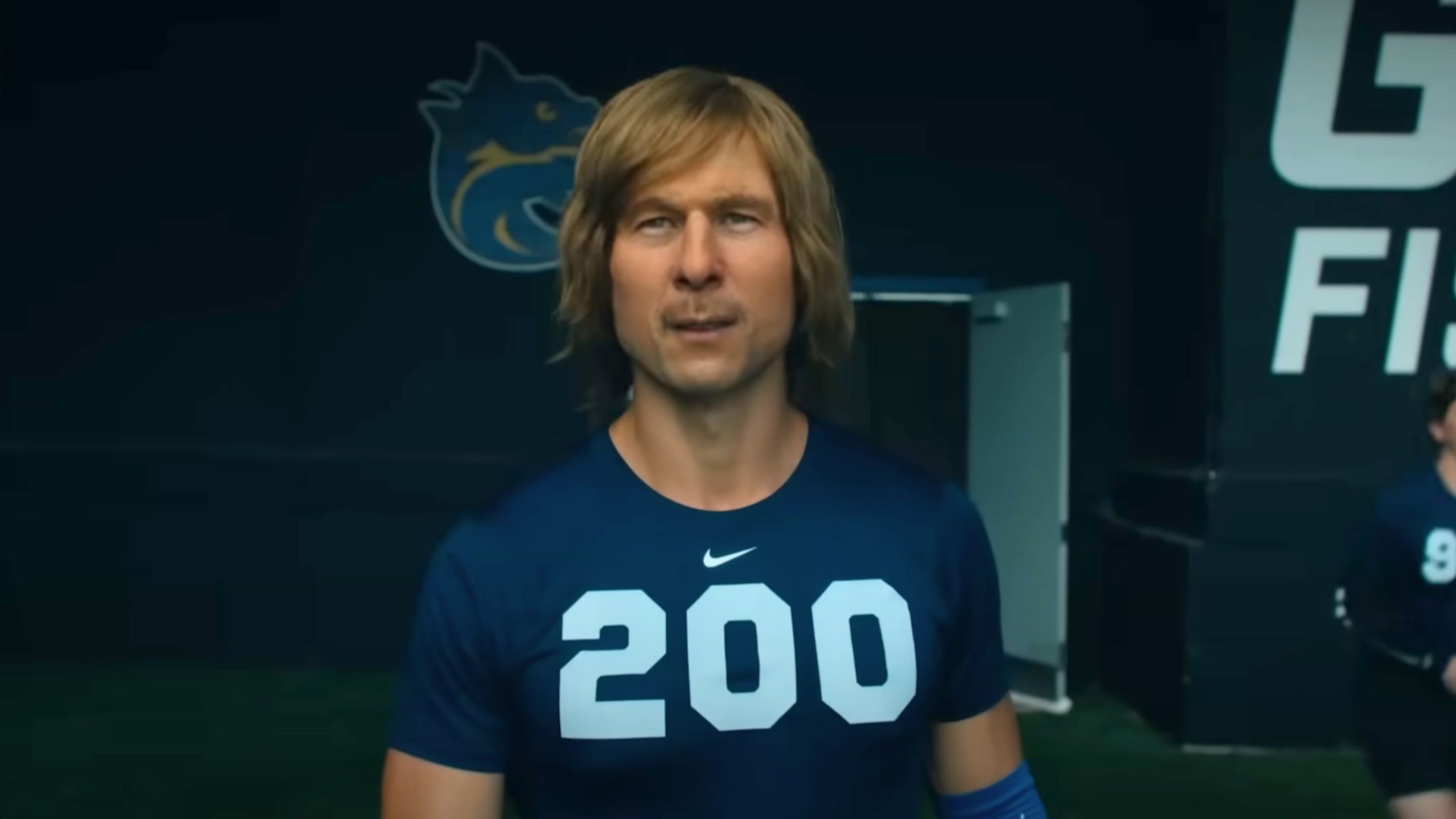 Glen Powell in and as Chad Powers (Image via YouTube/Hulu)