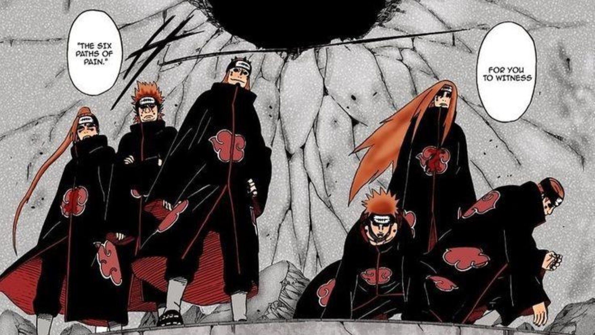The Six Paths of Pain (Image Credit: Shueisha)