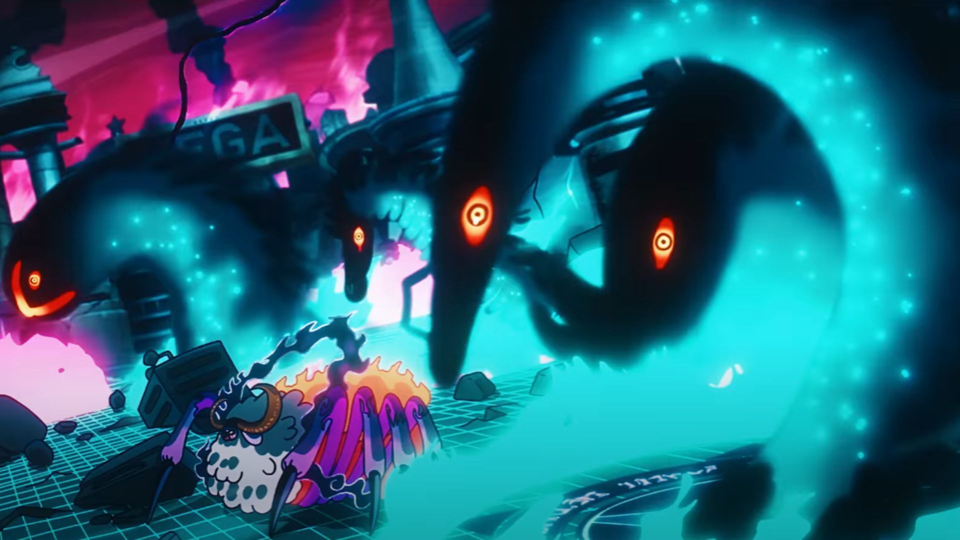 The Elders appear from the summoning circles in One Piece Episode 1144 (Image Source: Toei Animation)