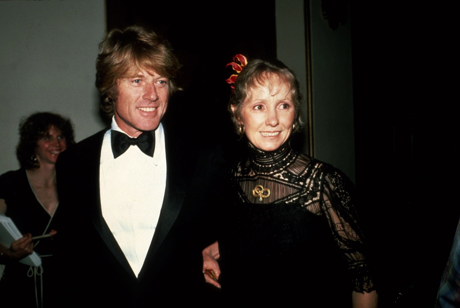 Robert Redford and wife Lola attend the 53rd Academy Awards... - Source: Getty