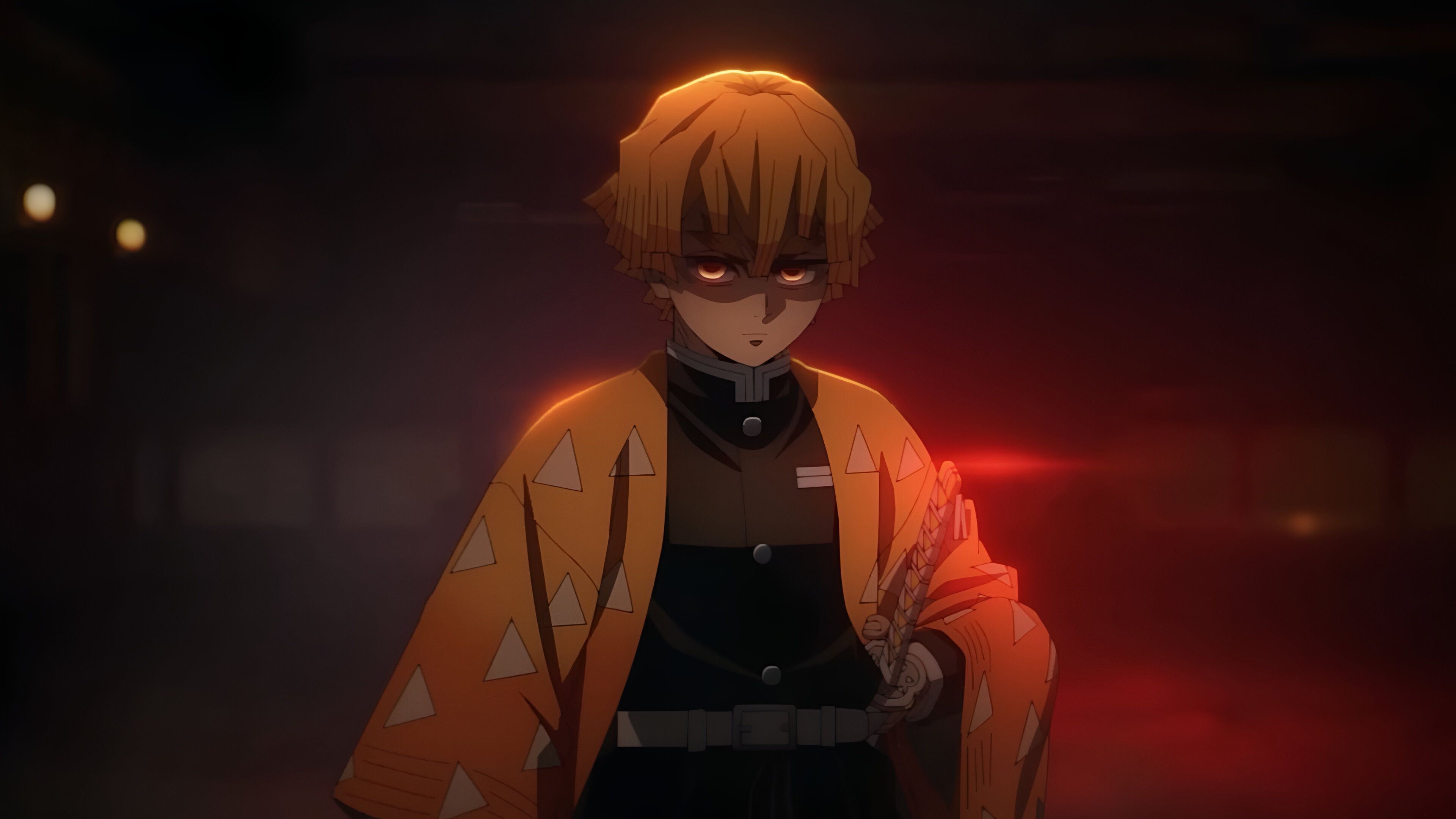 Zenitsu as seen inside Infinity Castle 