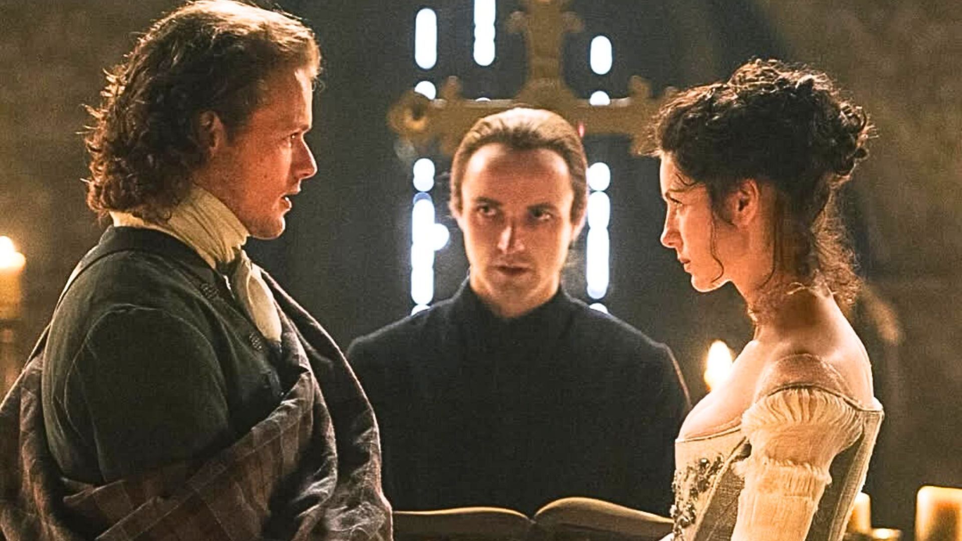 Jamie and Claire in Outlander (Image via Instagram/@starz)