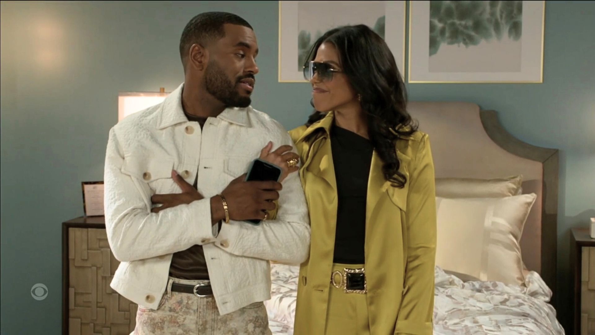 Mr and Mrs Richardson-Dupree ? Wait til people back home hear about this | Image: CBS