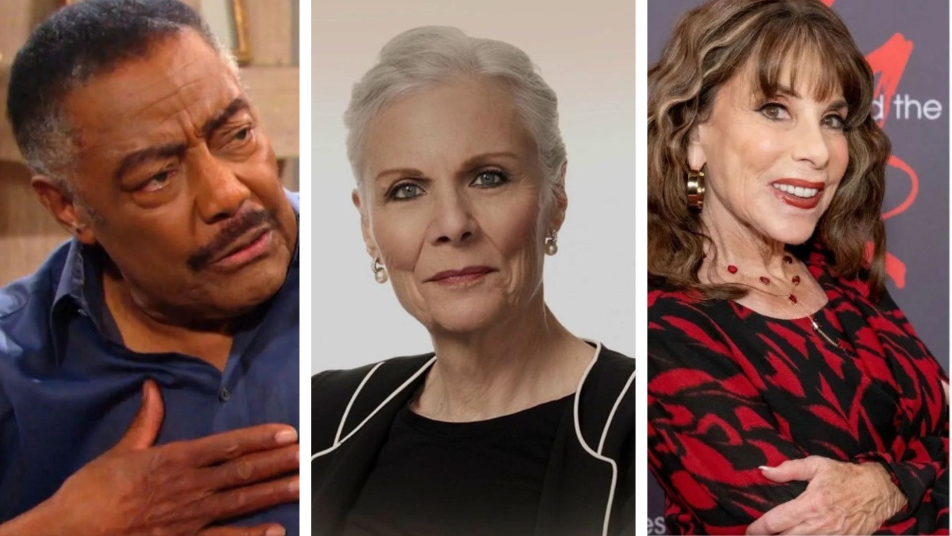 James Reynolds, Jane Elliot and Kate Linder will be honored by the Daytime Emmys for their numerous decades on air | Images: Peacock, ABC, JPI