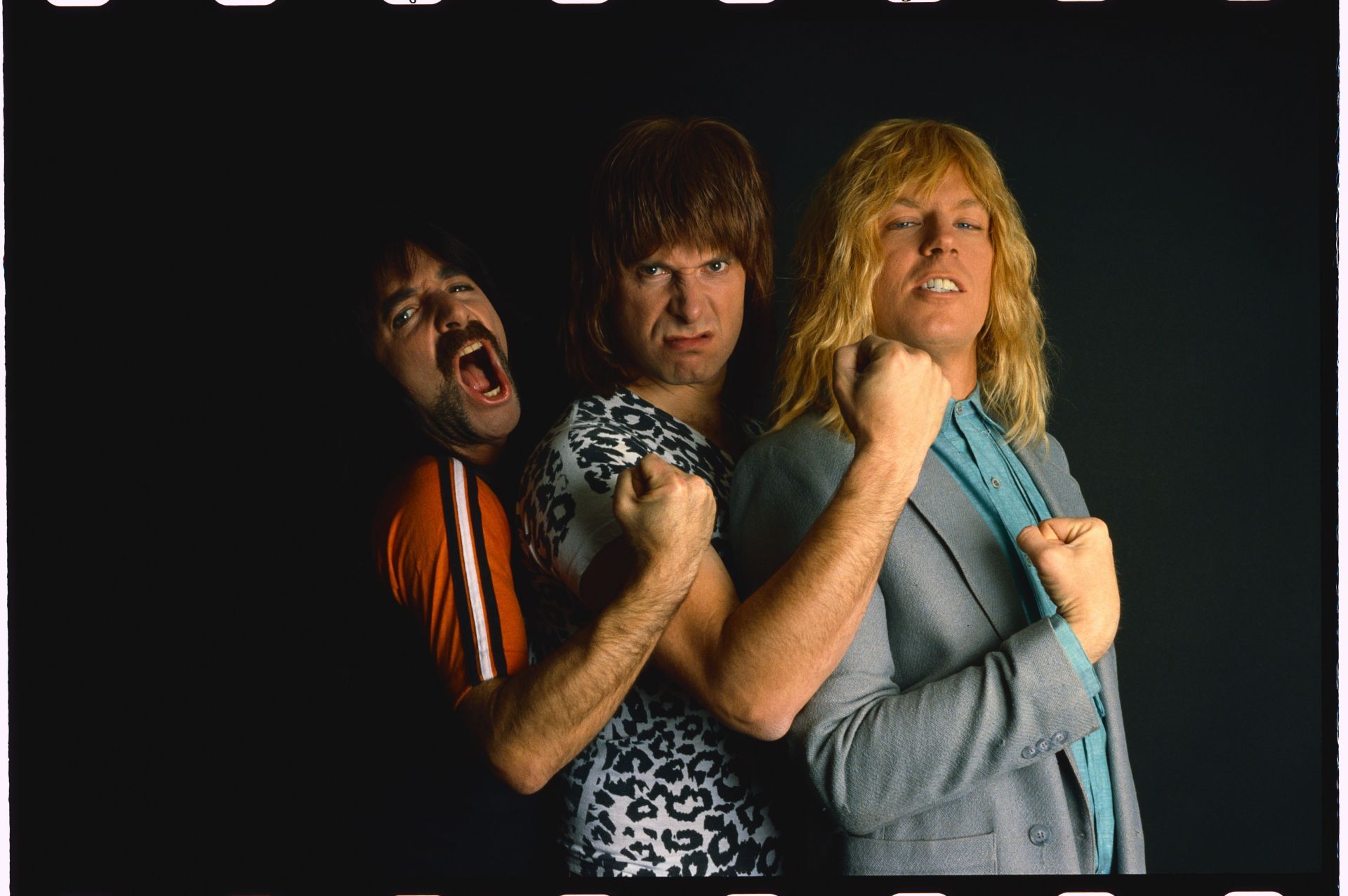 Spinal Tap: Derek Smalls, David Saint Hubbins, Nigel Tufnel - Source: Getty