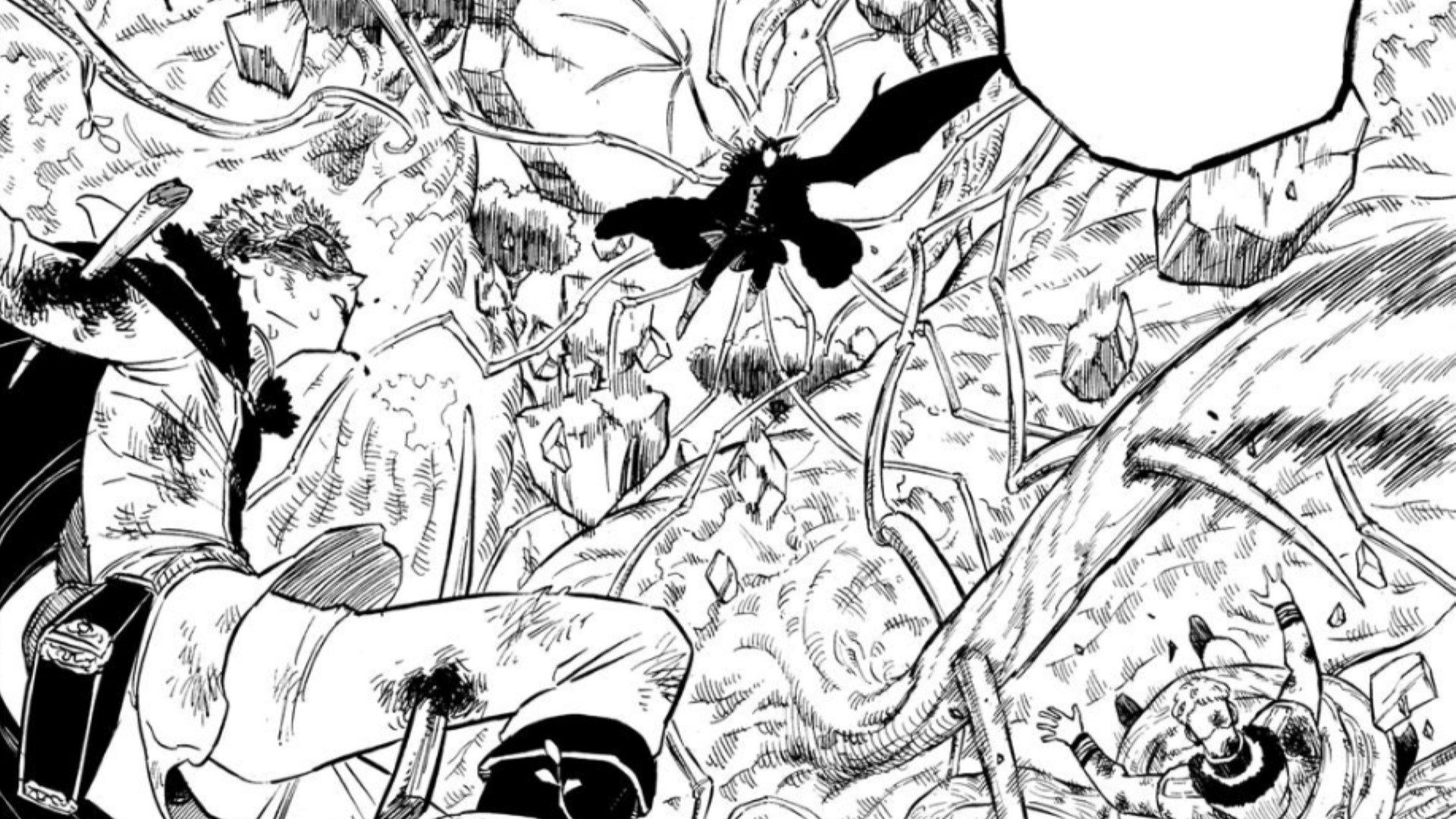 Vengeance battling Zenon (Image Credit: Shueisha)