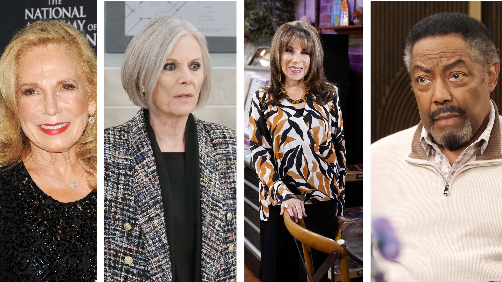 Casting director Judy Blye Wilson, Jane Elliot (Tracy, General Hospital), Kate Linder (Esther, The Young and the Restless), and James Reynolds (Abe, Days of our Lives) are being honored at the Daytime Emmys | Image: JPI