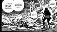 Dragon confronts his dead platoon (Image Source: Shueisha)