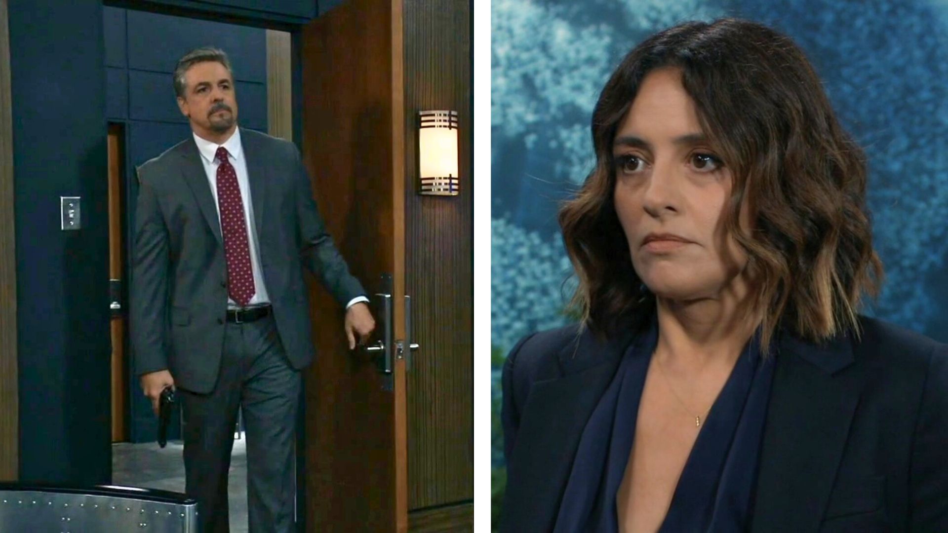 Brennan catches Colette in his office and gives her an ultimatum on General Hospital | Image: ABC