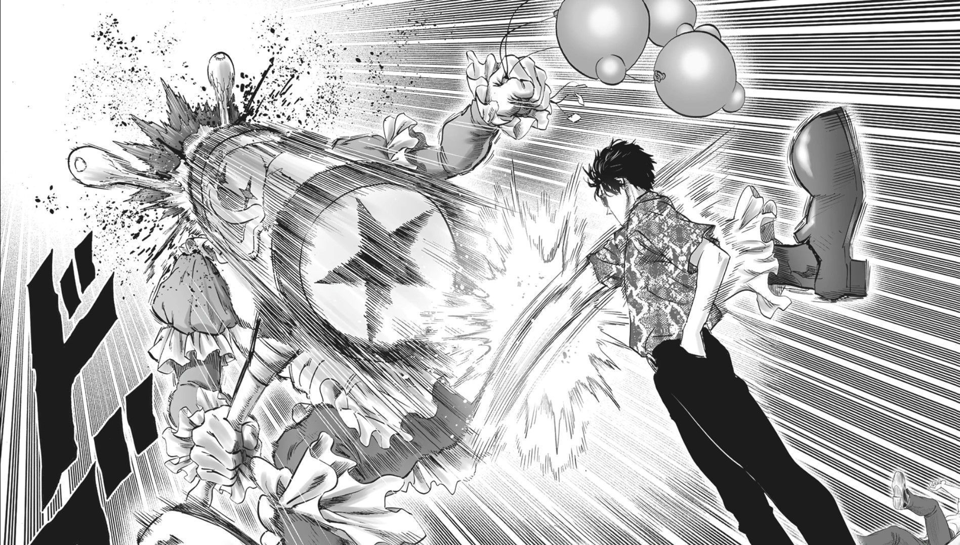 Sweet Mask will most likely defeat Pesky Clown in the next chapter (Image credits: Shueisha)