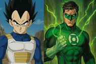Vegeta and Green Lantern (Toei Animation, Warner Bros.)