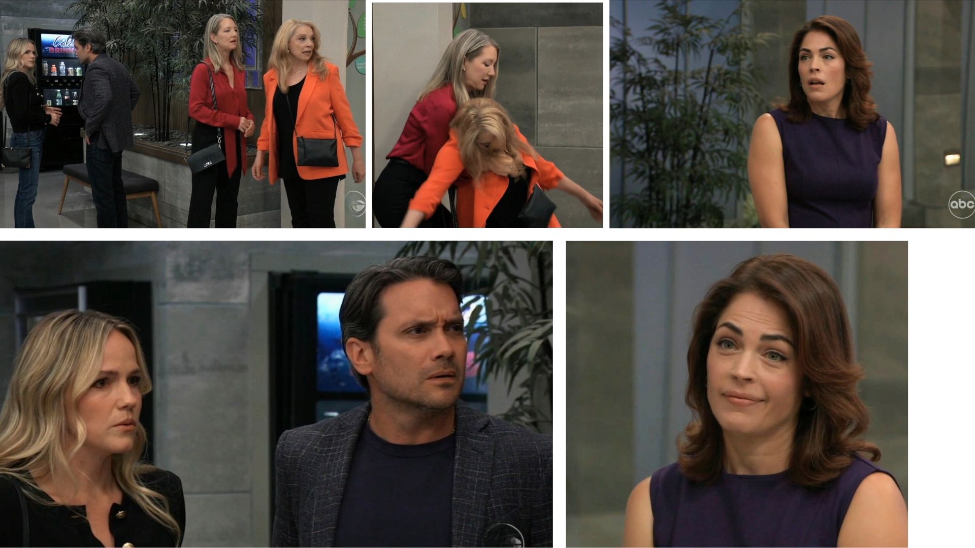 Britt shocks Liesl, Nina, Lulu, and Dante when she walks into the hospital on General Hospital | Image: ABC