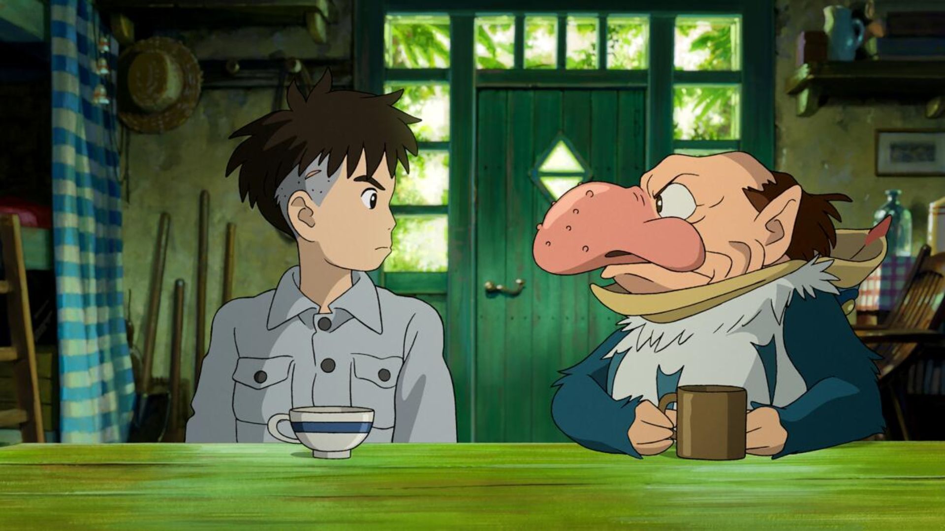 Mahito and Grey Heron (Image Credits: Studio Ghibli)