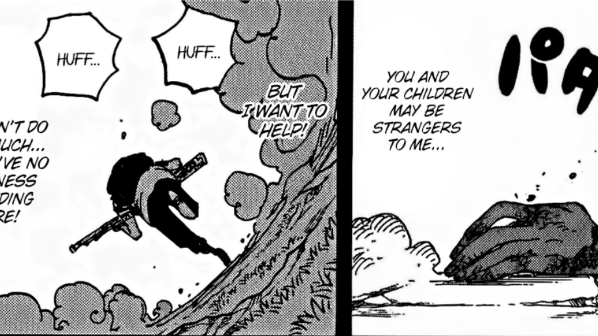 Shanks&#039; mother dies, and Dragon takes the twins (Image Source: Shueisha)