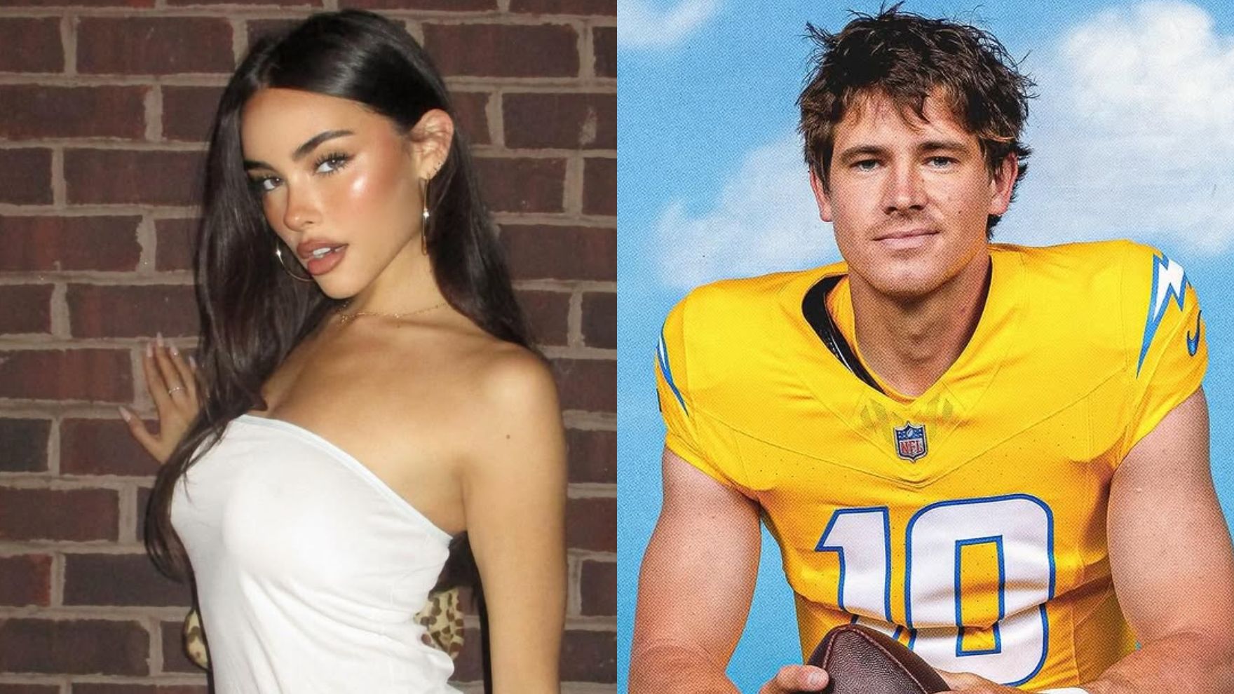 Image obtained from Instagram: @madisonbeer @justinherbert