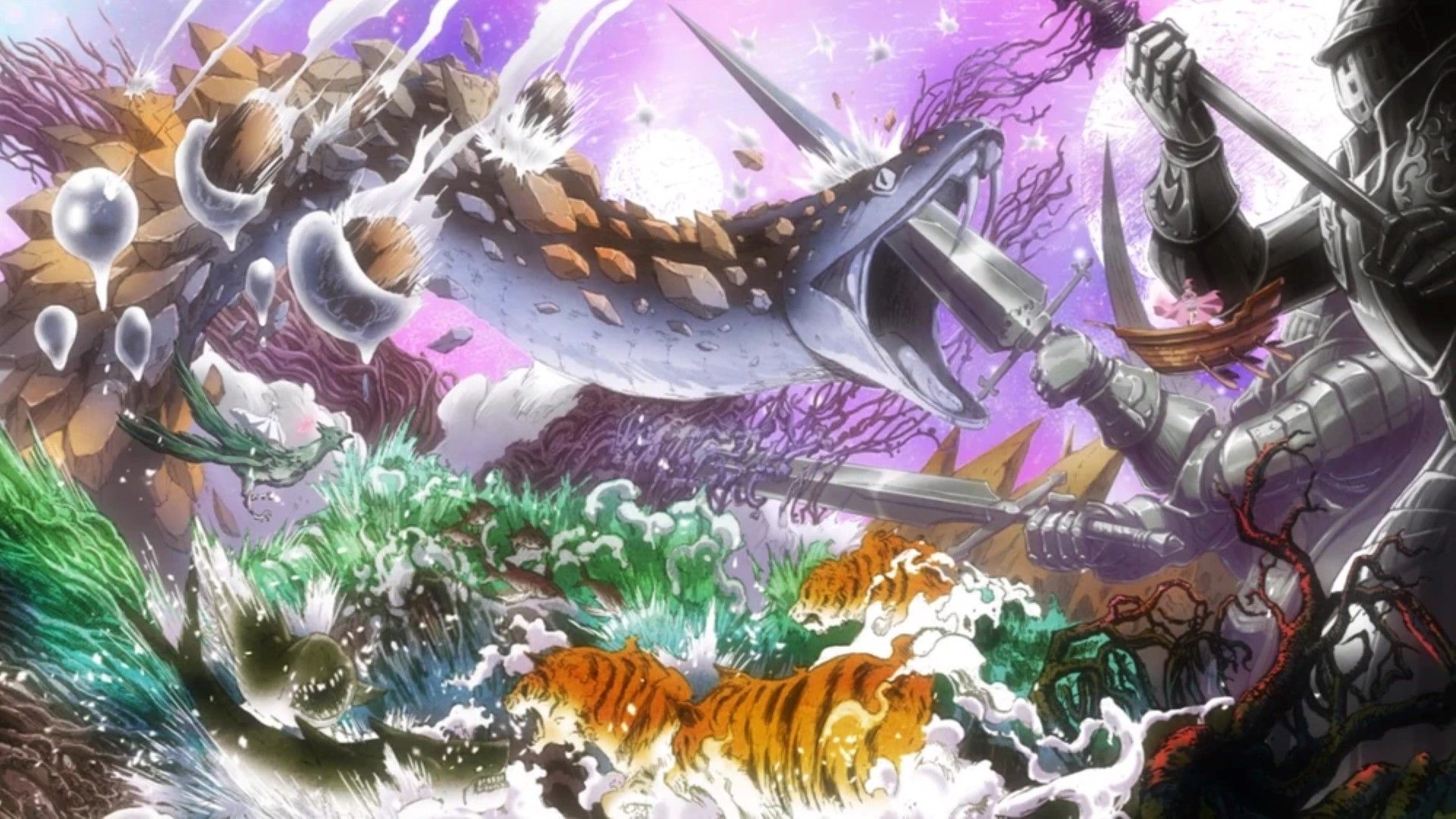 Reve and Dorothy&rsquo;s fight in the Glamour World (Image Credit: Studio Pierrot)