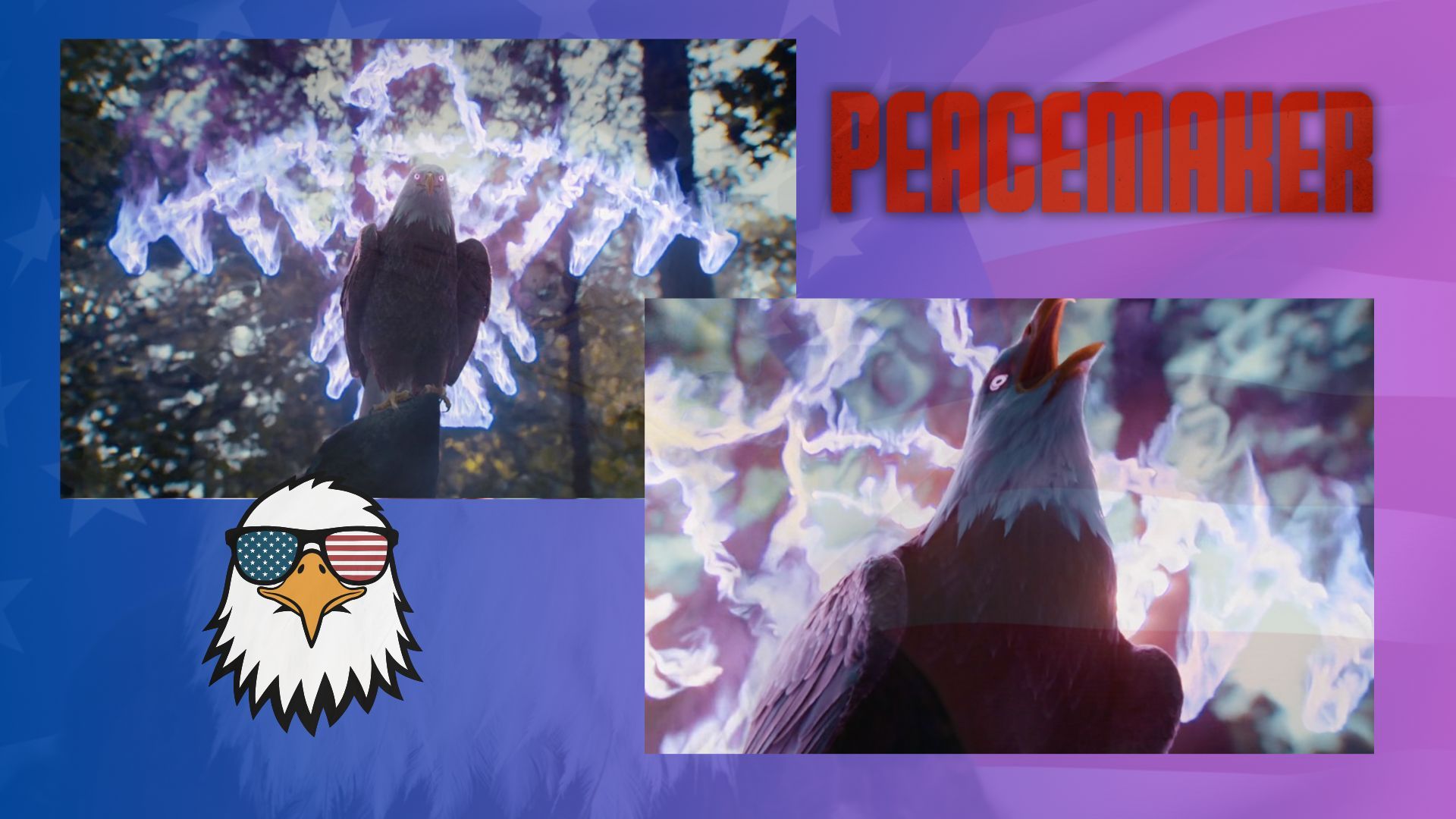 Eagly from Peacemaker - The Prime Eagle | IMages via: HBOMax/Canva | Collage by: Beatrix Kondo of Soap Central