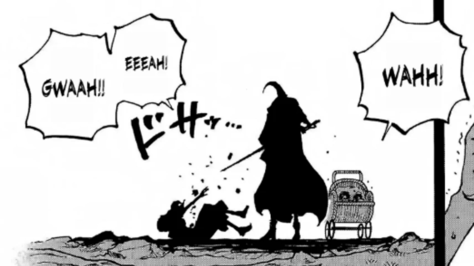 Figarland Garling stabbing the mother of his children (Image credit: Shueisha)