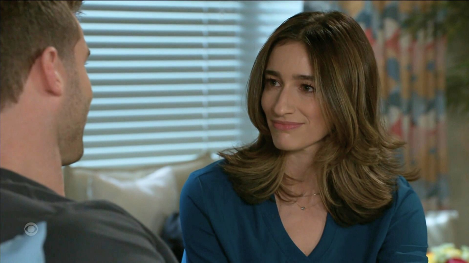 Beyond the Gates: Ashley and Derek at the hospital | Image: CBS