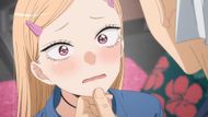 Marin is blushing, as seen in the anime (Image credit: Cloverworks)