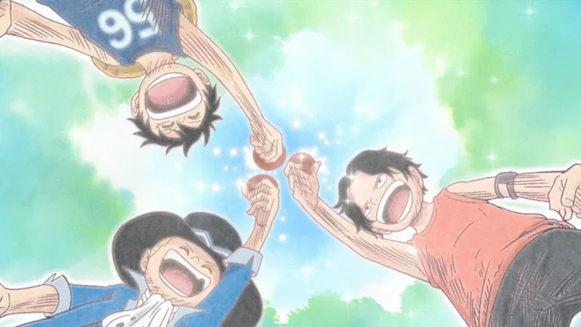 Luffy, Sabo, and Ace (Image Credits: Toei Animation)