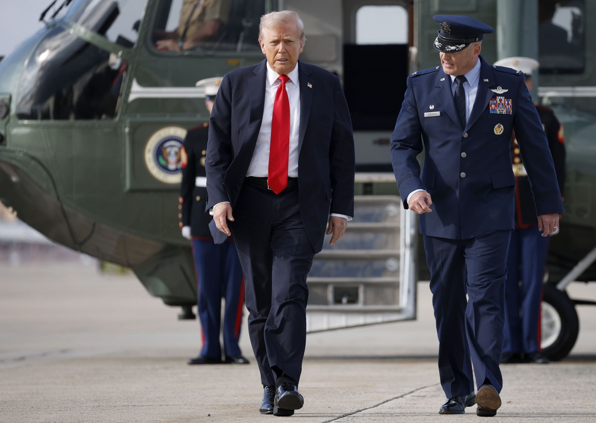 President Trump Departs White House For New York - Source: Getty