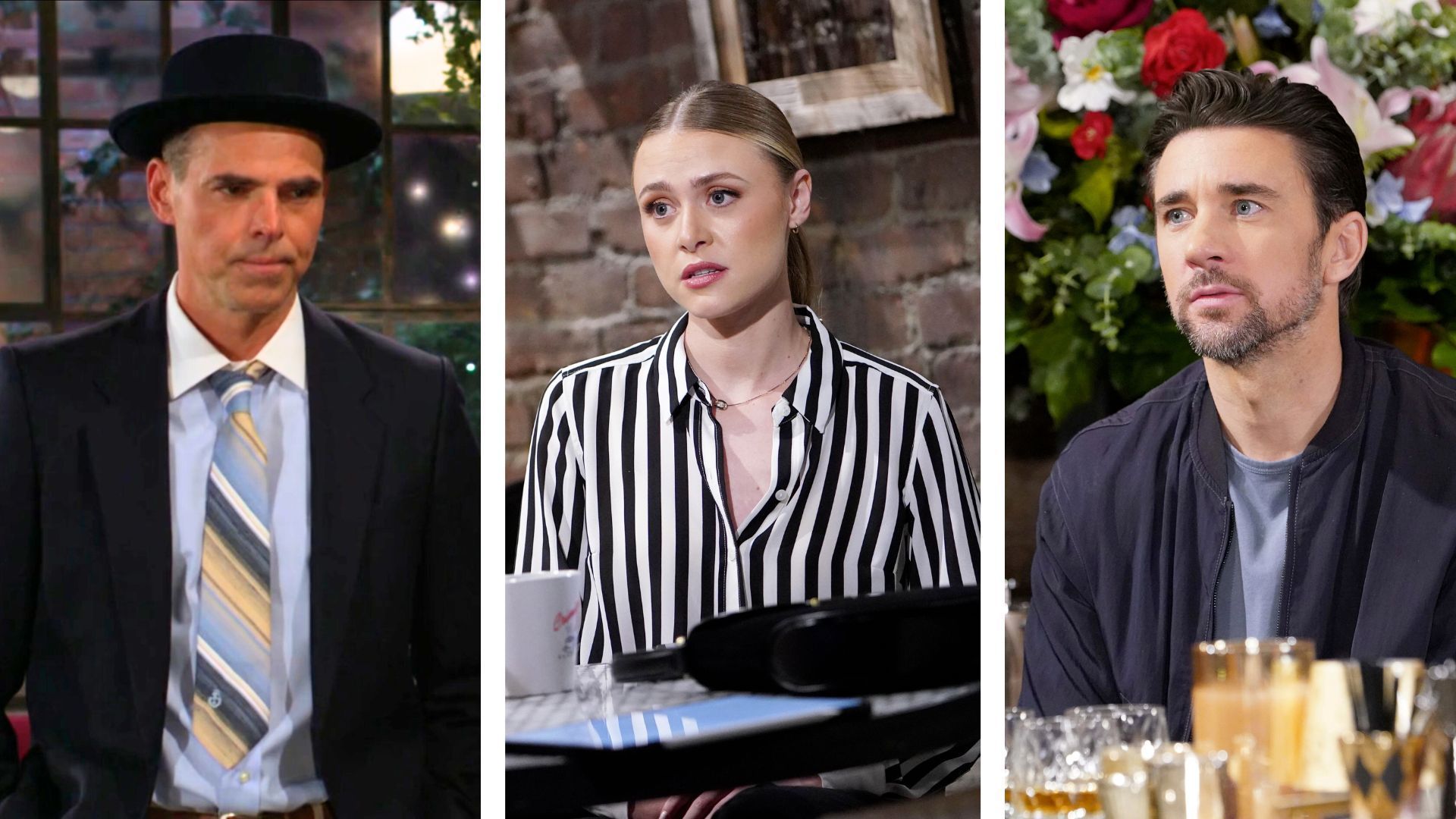 Billy (Jason Thompson), Claire (Hayley Erin), and Cane (Billy Flynn) had a dramatic week on The Young and the Restless | Image: CBS, JPI